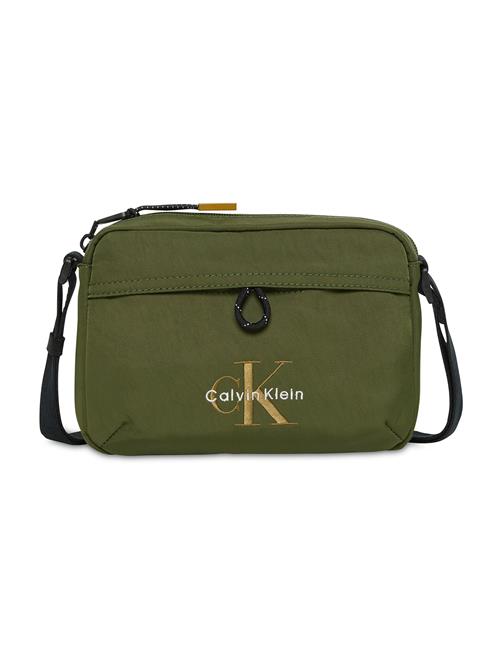 Calvin Klein Skuldertaske  khaki / oliven / hvid