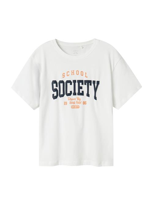 NAME IT Shirts 'NKMLADON'  ensian / orange / hvid