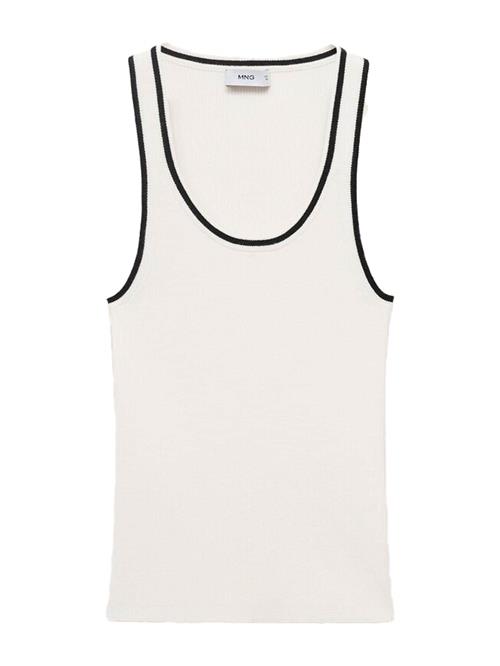 MANGO Sticktop 'SHADOWIN'  lysebeige / sort