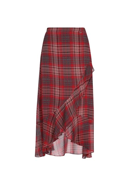 DreiMaster Vintage Nederdel  grå / rød / sort