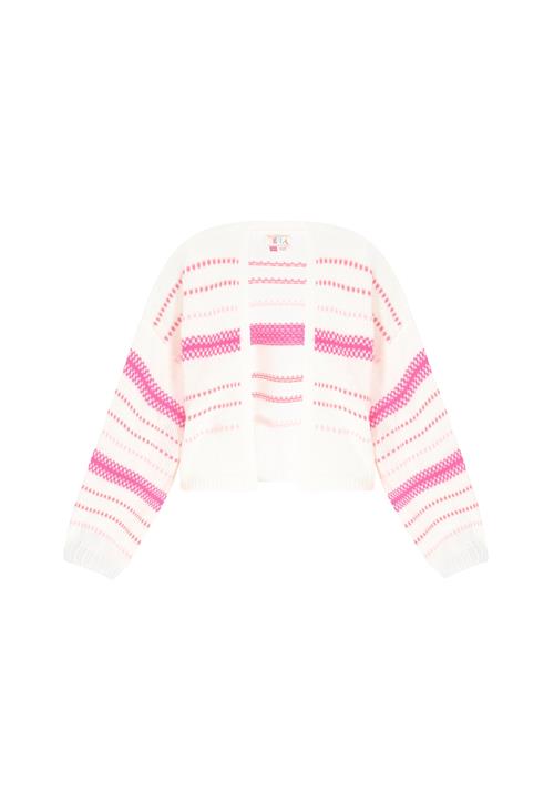 IZIA Cardigan  pink / offwhite