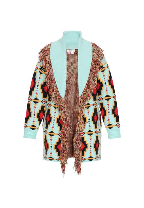 IZIA Cardigan  himmelblå / gul / rød / sort