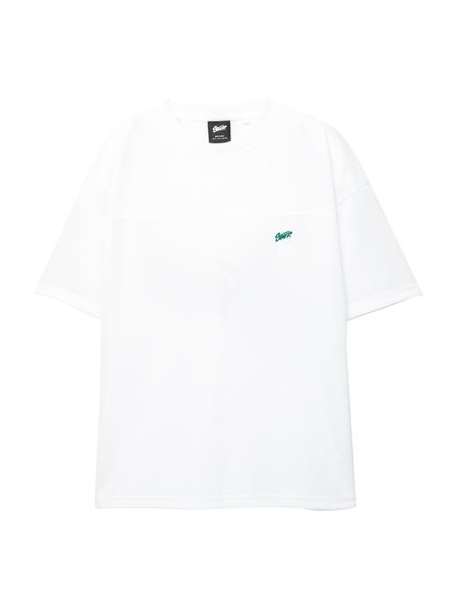 Pull&Bear Bluser & t-shirts 'STWD'  mørkegrøn / hvid