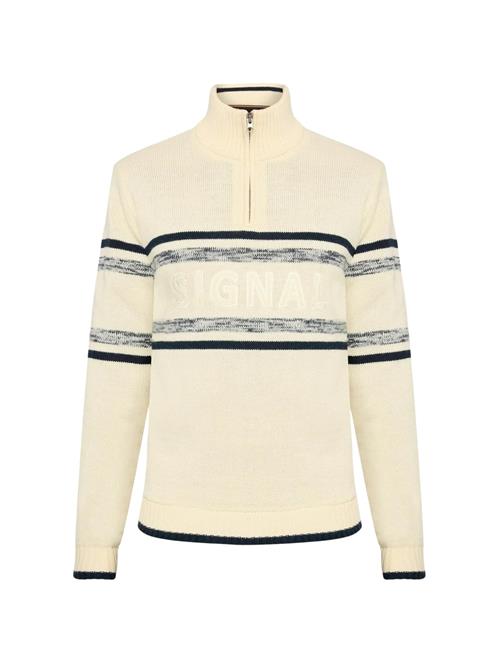 Signal Pullover 'NeoSi'  ecru / grå-meleret / sort