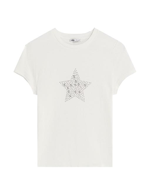 Bershka Shirts  sølv / offwhite