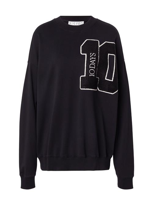 10Days Sweatshirt  sort / hvid
