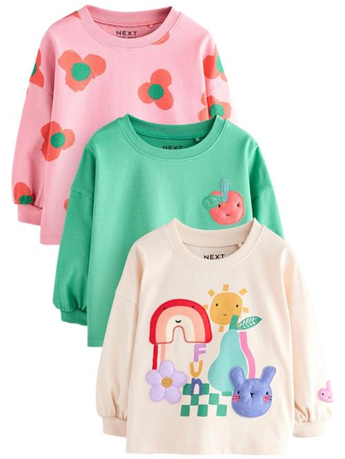 Next Bluser & t-shirts  gul / jade / lys pink / hvid