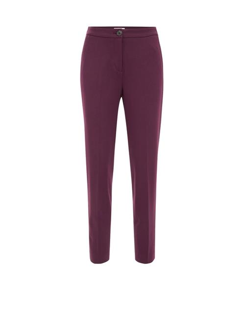 WE Fashion Bukser med fals  vinrød