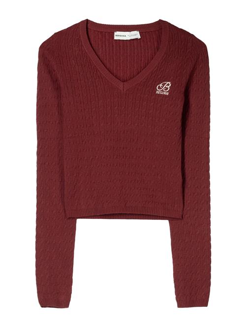 Bershka Pullover  burgunder