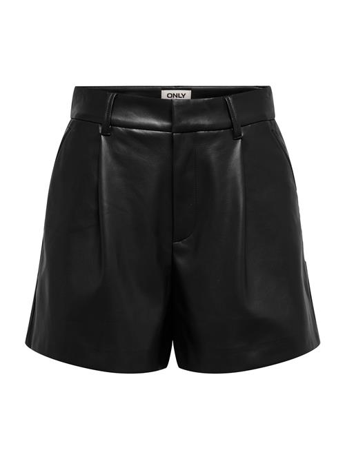 ONLY Bukser med lægfolder  sort