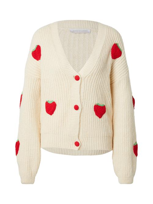 Bianco Lucci Cardigan  beige / rød