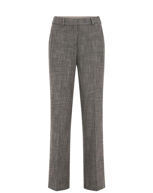 WE Fashion Bukser med fals  lysebeige / sort