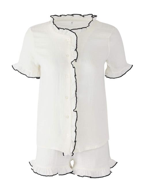 Trendyol Shorty  ecru / sort