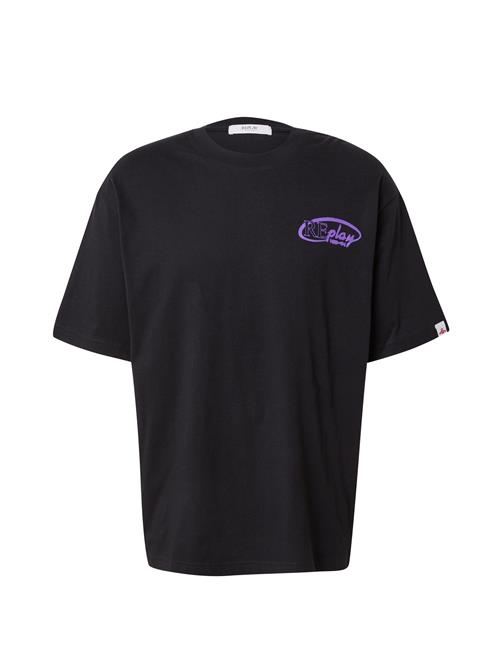 REPLAY Bluser & t-shirts  lilla / sort