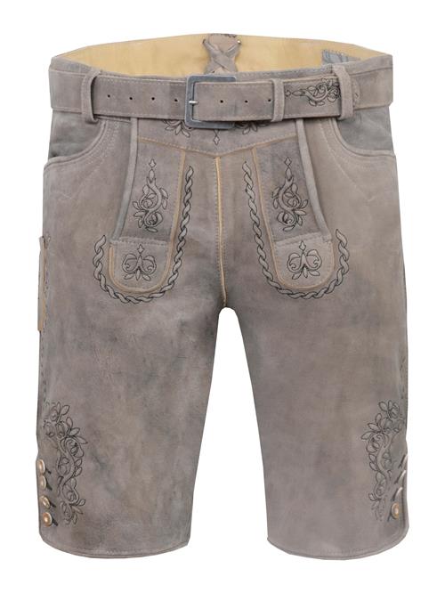 MARJO Bayeriske bukser 'GE-9-Finning'  mudderfarvet / sort