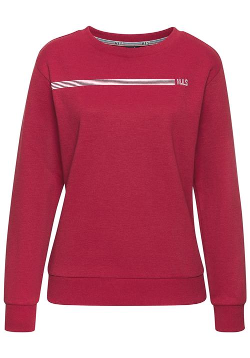 H.I.S Sweatshirt  carminrød / hvid