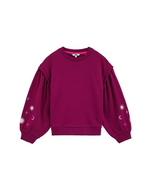 WE Fashion Sweatshirt  bær / lyselilla / pink / offwhite
