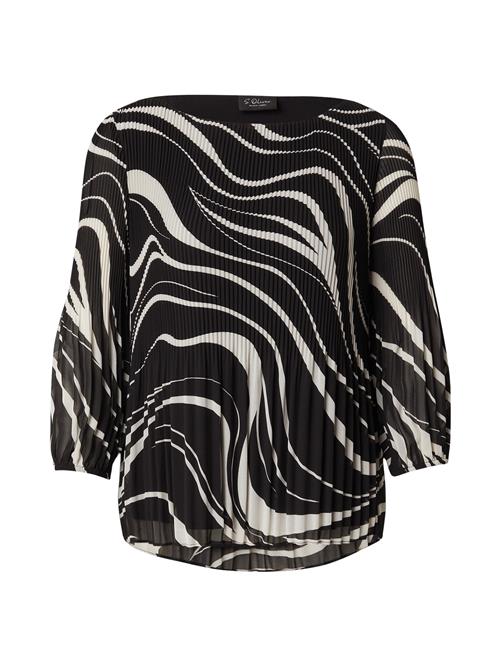 s.Oliver BLACK LABEL Bluse  basalgrå / sort