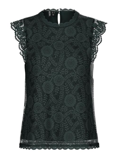 PIECES Bluse 'PCOLLINE'  mørkegrøn