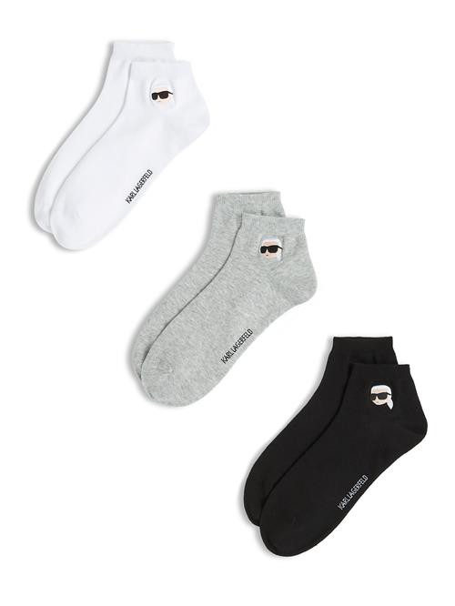 Karl Lagerfeld Sokker 'Ikon'  beige / grå / sort / hvid