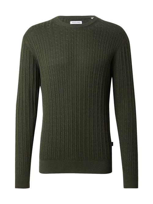 JACK & JONES Pullover 'JJEEMIL'  mørkegrøn