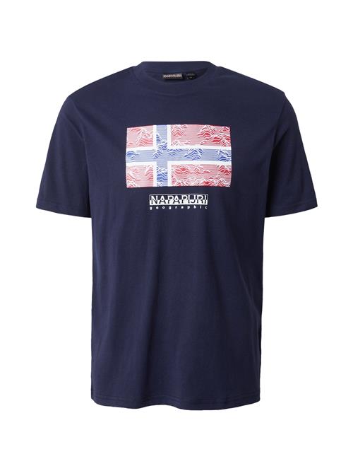 NAPAPIJRI Bluser & t-shirts 'S-DRAPEAU'  blå / rød / sort / hvid