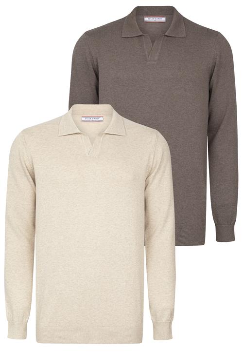 Felix Hardy Pullover  beige / brokade
