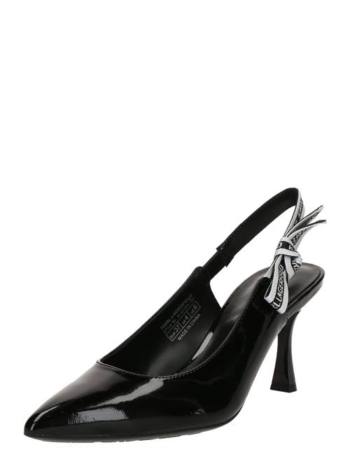 Karl Lagerfeld Slingpumps  sort / hvid