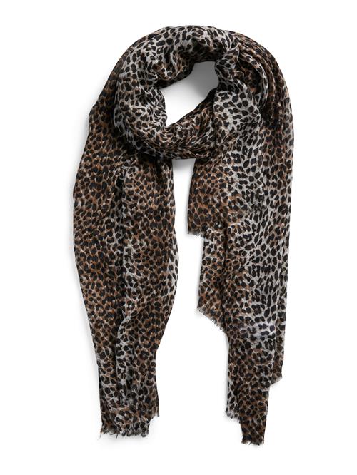 PIECES Sjal  brun / grå / sort