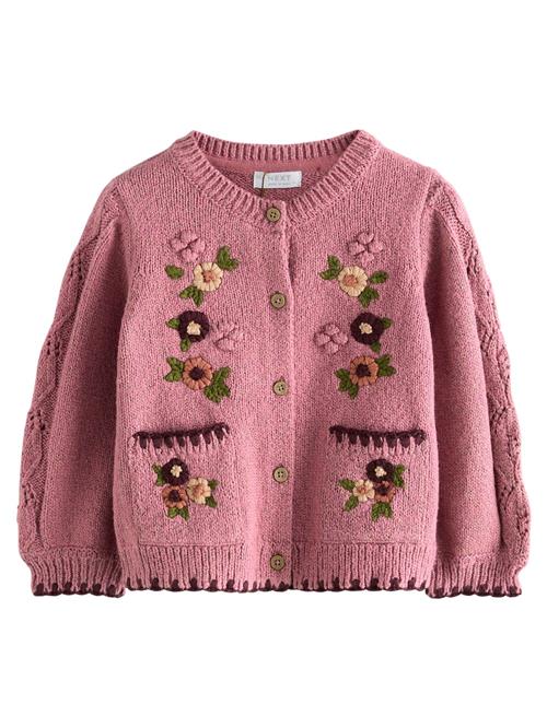 Next Cardigan  beige / grøn / blomme / pink