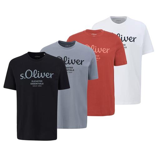 s.Oliver Bluser & t-shirts  grå / rød / sort / hvid