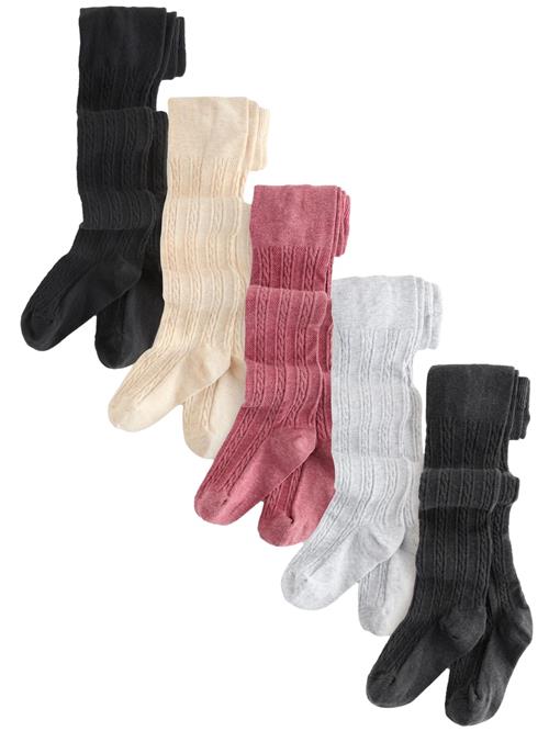 Next Strømpebukser  creme / antracit / lysegrå / gammelrosa / sort