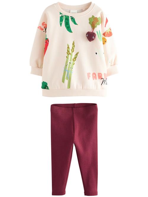 Next Sæt  lysebeige / grøn / lysegrøn / bordeaux