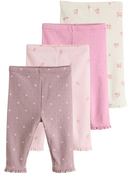 Next Leggings  lilla / pink / lyserød / hvid