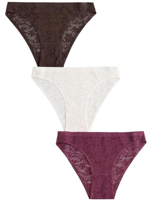 Next Slip  choko / burgunder / hvid