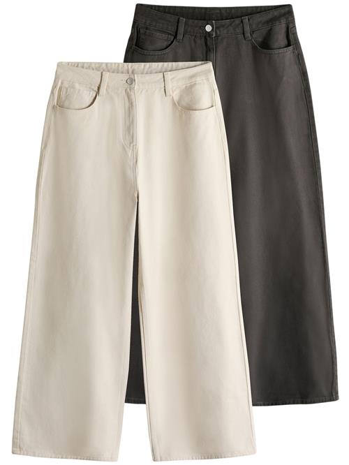 The Set Jeans  choko / uldhvid