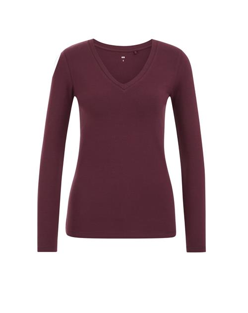 WE Fashion Shirts  mørkerød