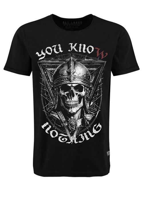 Key Largo Bluser & t-shirts 'Know'  rustbrun / grå / sort / hvid