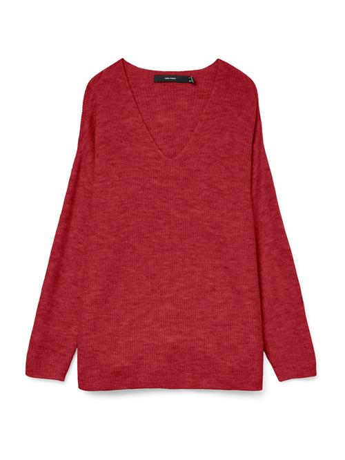 VERO MODA Pullover 'VMLefile'  kirsebærsrød
