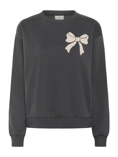 Kaffe Sweatshirt 'KAElenora'  beige / mørkegrå