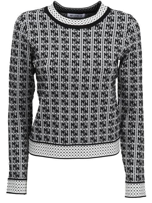 Influencer Pullover  sort / hvid