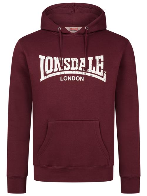 LONSDALE Sweatshirt 'Wolterton'  ecru / mørkerød
