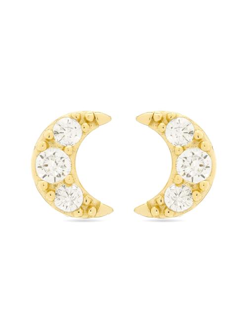 Luxenter Øreringe 'Luna'  gylden gul