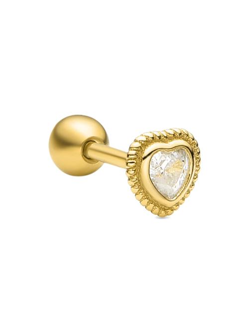 Luxenter Piercingsmykke 'Aimba'  guld / transparent