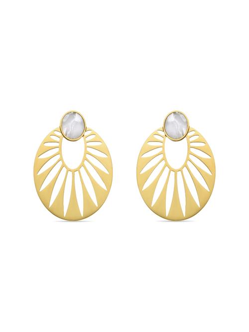 Luxenter Øreringe 'Elbi'  hvid