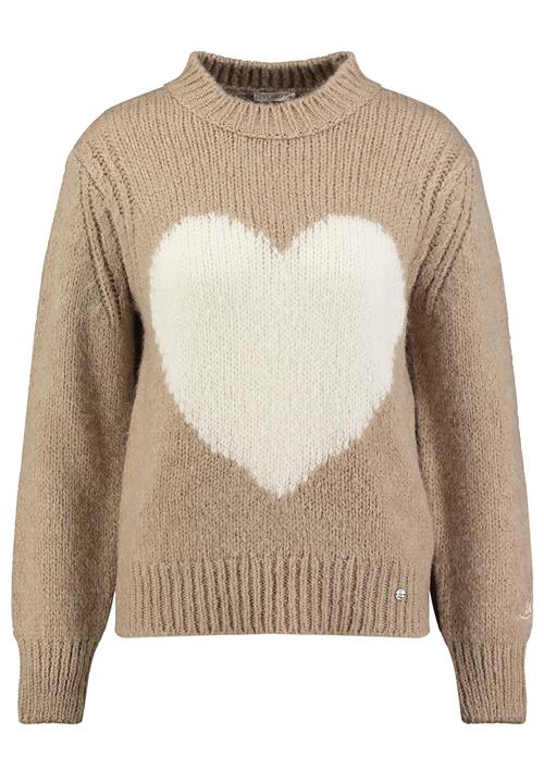 Key Largo Pullover 'Feeling'  mørkebeige / hvid