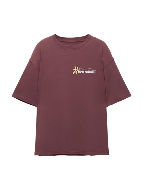 Pull&Bear Shirts  kastaniebrun / lysegul / hvid