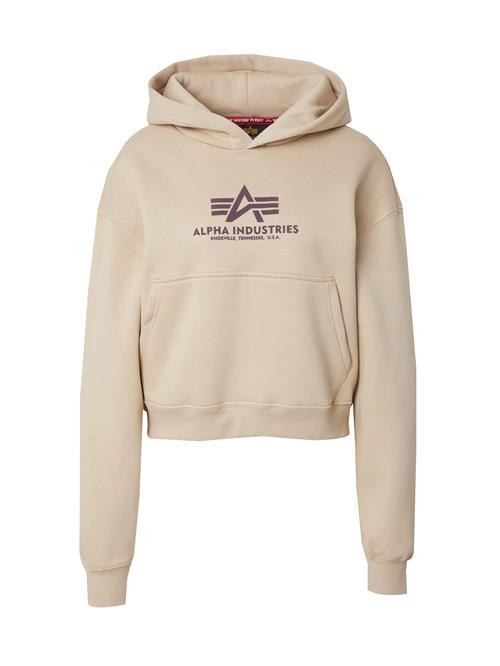 ALPHA INDUSTRIES Sweatshirt  beige / aubergine
