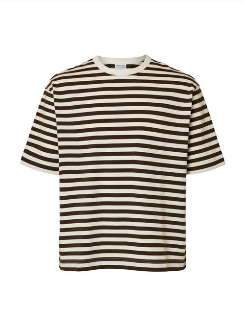 SELECTED Bluser & t-shirts 'SLHDAN'  ecru / mørkebrun