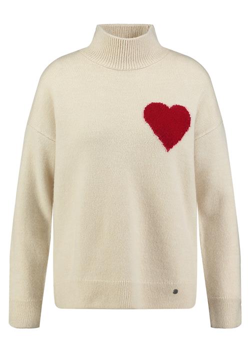 Key Largo Pullover 'Tender'  creme / rød